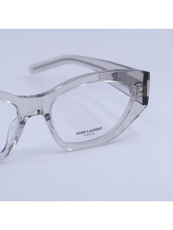 Saint Laurent SL638 OPT 004 Eyeglasses Transparent Grey 55mm Cat Eye Frame main image 12